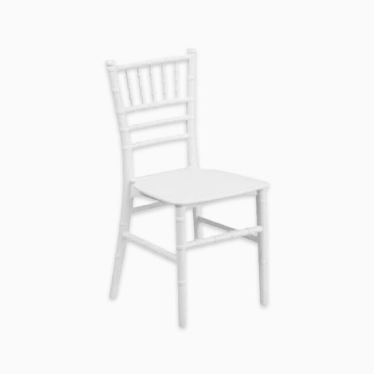 White kids Tiffany Chair Redento Events & Hire