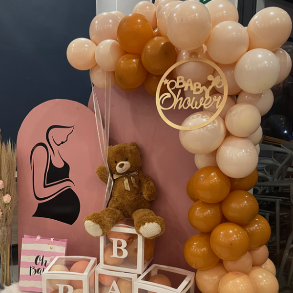 Balloon Garland with Custom Color Board