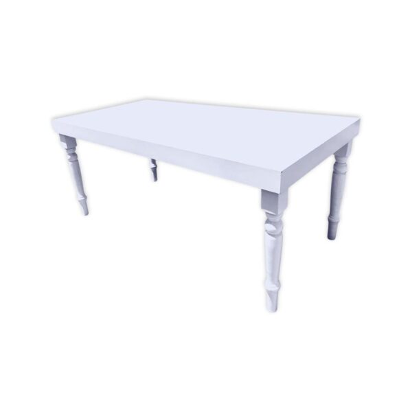 Glossy White Wooden Table (Adult)