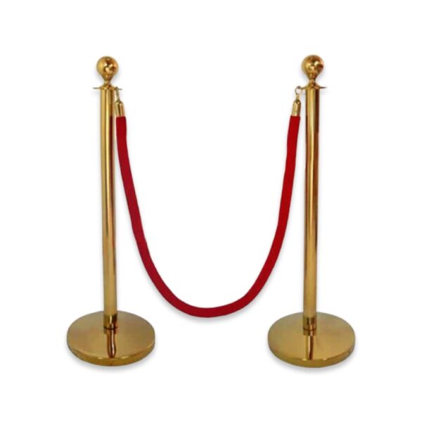 Stanchion Pole – Gold Set