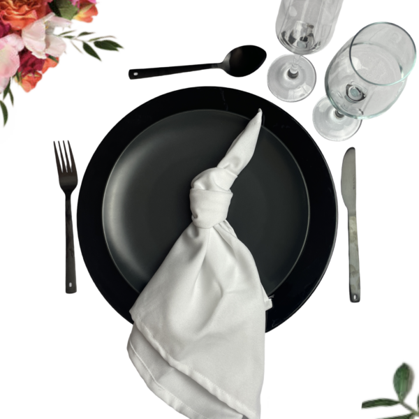 Black Dinner Table Setup – Combo 2