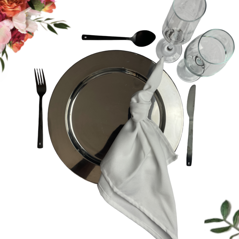 Stainless/White/ Black Dinner Comdo #1