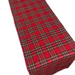 tartan table runner