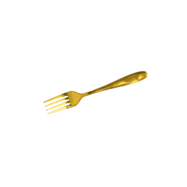 gold cake fork