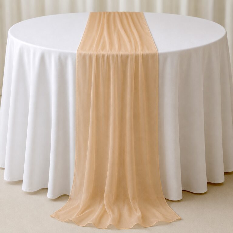 peach champange runner
